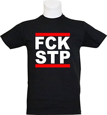 1887 Streetwear Hamburg T-Shirt FCK-STP, schwarz bei Amazon bestellen
