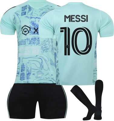 2023 24 Neu Nr.10 Fußball Trikots für Kinder und Erwachsene Schwarz und Rosa Fussball Trikot Shorts Socken Set, Schnell Trocknend Fußball Trainingsset Kinder Jungen Herren bei Amazon bestellen