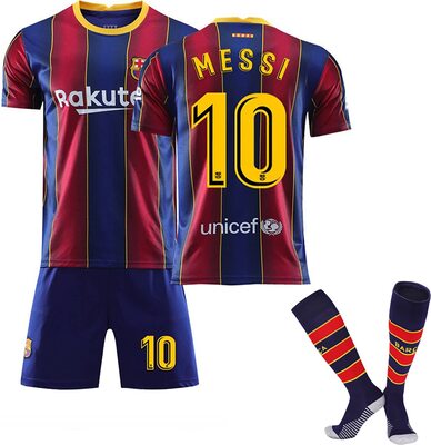 22/23 Fußball Trikot Kinder Jersey Red Blue Team Stripe Nr. 10 Nr.30 Football Jersey New Sport T Shirt Shorts and Socks Trainning Set bei Amazon bestellen