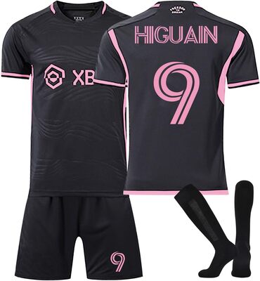 23 New Soccer Football Jersey 10 Trikot für Kinder Pink Black Home Away Tracksuit Set Sports Training T-Shirts Shorts and Socks Kids Fußball Jersey Anzug bei Amazon bestellen