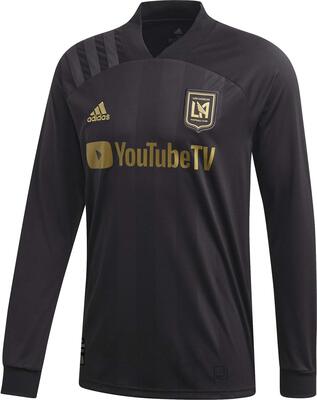 Alle Details zum Fußball-Trikot adidas 2020-21 LAFC Long-Sleeve Home Jersey - Black-Gold M und ähnlichen Trikots