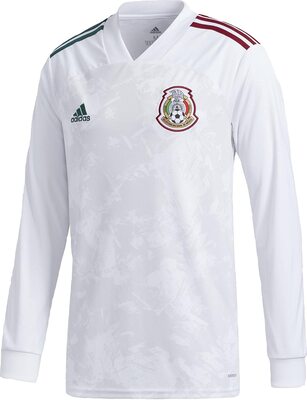 adidas 2020-21 Mexico Away Long-Sleeve Jersey - White 3XL bei Amazon bestellen