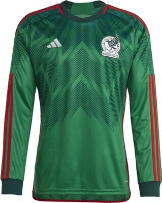 adidas Men's Soccer Mexico 22/23 Long Sleeve Home Jersey (as1, Alpha, x_l, Regular, Regular, X-Large) Green bei Amazon bestellen