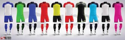 Alpas Trikotsatz 14x Trikot + Hose + Stutzen inkl. Name + Nummer 10 Farben & alle Größen lieferbar.*NEU* bei Amazon bestellen