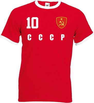 aprom CCCP UDSSR Sowjetunion Ringer T-Shirt Fußball Trikot All-10 R bei Amazon bestellen