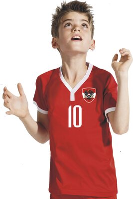 Aprom-Sports Österreich Kinder Trikot - Hose Stutzen inkl. Druck Wunschname + Nr. Weiß SWWM 2018 bei Amazon bestellen