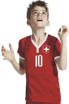 Aprom-Sports Schweiz Kinder Trikot - Hose Stutzen inkl. Druck Wunschname + Nr. RWR WM 2018 bei Amazon bestellen