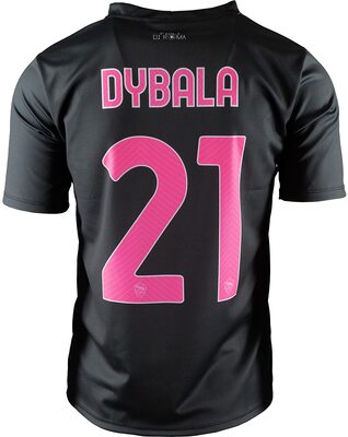 Alle Details zum Fußball-Trikot AS Roma Unisex Maglia Replica Adulto Third 22/23 Dybala Replica Ausweichtrikot und ähnlichen Trikots