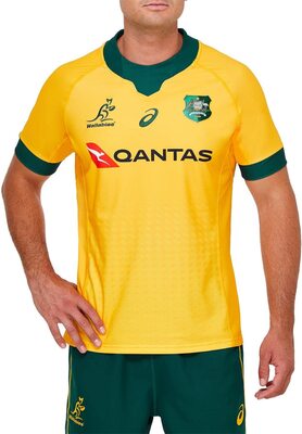 ASICS Herren Australien Heim Trikot Home Shirt Kurzarm bei Amazon bestellen