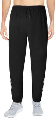 AUYAO Jogginghose Herren Sporthose Herren Pants Lange Sport Hosen Lang Herren Hose mit Taschen Kordelzug Freizeithose Trainingshose Urlaub Yoga Gehen Alltag Jogger Sweatpants Sweathose Schwarz M~XL bei Amazon bestellen