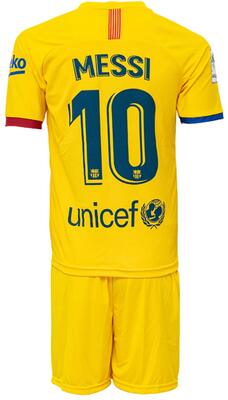 Alle Details zum Fußball-Trikot Barca Messi 2020/2021 Auswarts Trikot und Shorts mit Socken Kinder und Jugend Größe (152) und ähnlichen Trikots