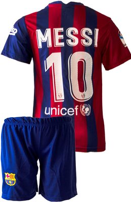 Alle Details zum Fußball-Trikot Barcelona Messi 2020/2021 Heim Trikot und Shorts mit Socken Kinder und Jugend und ähnlichen Trikots