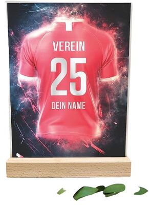 Bayern Fanartikel Acryltafel - Personalisiertes Geschenk, Fußball, Fussball Geschenke Jungen, Fussball, Fanartikel, Fanartikel Kinder, Fan Geschenke, Bayern Trikot für Bayern-Fans bei Amazon bestellen