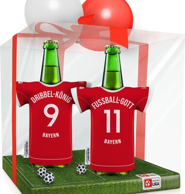Bayern Trikot-Kühler Fanartikel Fan-Edition | Home Überraschung | Passend für Bayern München-Fanartikel | Mann Freund Bruder Fußball-Fan Runder Geburtstag-Geschenk Trikotkühler by MYFANSHIRT bei Amazon bestellen