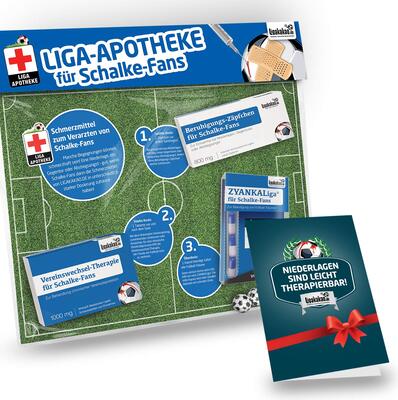 Beruhigungs-Zäpfchen® für Schalke-Fans | Lakritz-Zäpfchen für Schalke-Fans zur Einnahme bei Niederlagen, Gegentoren & Abstiegsangst | Mehr verrückte Männer Geschenk Fanartikel über „Farbe“ bei Amazon bestellen