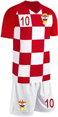 Blackshirt Company Kroatien Kinder Trikot Set Fußball WM EM Fan Trikot Zweiteiler Rot Weiss bei Amazon bestellen