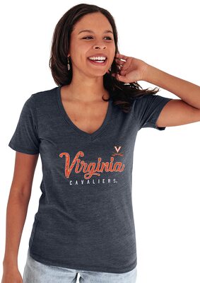 Blue 84 Damen Premium T-Shirt mit V-Ausschnitt und Tri Blend bei Amazon bestellen