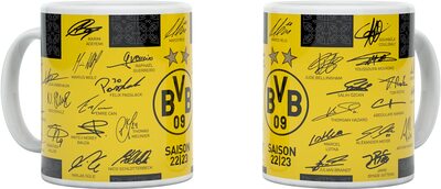 Borussia Dortmund BVB Unterschriftentasse Heimtrikot 2022/23 bei Amazon bestellen