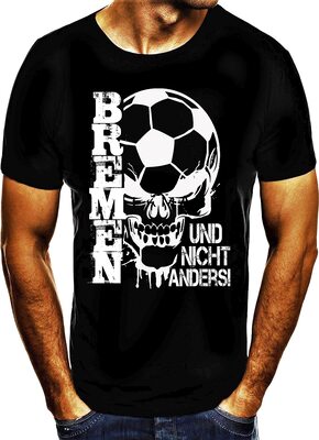 Bremen 2022 Skull Fußball Stadt T-Shirt bei Amazon bestellen