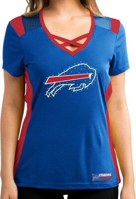 Buffalo Bills Women's Majestic NFL "Draft Me 2" Jersey Trikot Top Shirt bei Amazon bestellen
