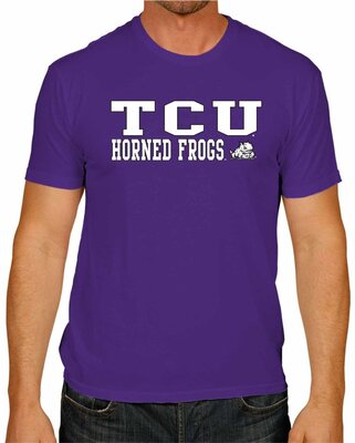 Campus Colors Campus Farben TCU gehörnten Frösche Arch & Logo Gameday T-Shirt – Purple, bei Amazon bestellen