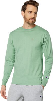 Champion Herren Classic Jersey Long Sleeve Tee T-Shirt, Blickdicht bei Amazon bestellen