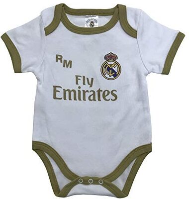 Champion's City Real Madrid FC Bodys für Kinder, offizielles Heimtrikot 2019/2020 bei Amazon bestellen