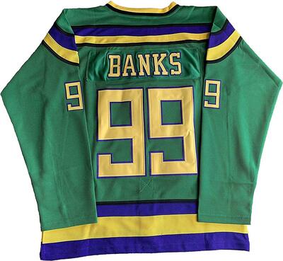 Charlie Conway #96 Adam Banks #99 Enten Film Eishockey Trikot 90S Hip Hop Erwachsene Kleidung für Party bei Amazon bestellen