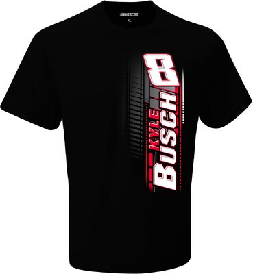 Alle Details zum Fußball-Trikot Checkered Flag Sports Kyle Busch 2023 Nummer 8 Tech T-Shirt schwarz und ähnlichen Trikots