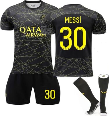 Cololuck Paris PSG Jersey Set Fußballtrikot Für Kinder/Erwachsene, Nr. 30 Nr. 10 Nr. 7 Blau Weiß Sporttraining T-Shirts Shorts Und Stutzen Fußballtrikot Kinder Jungen Sporthose Sommer Herbst bei Amazon bestellen