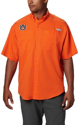 Columbia Herren PFG Collegiate Tamiami Kurzarm-Shirt, UV-Schutz, feuchtigkeitsableitendes Material bei Amazon bestellen