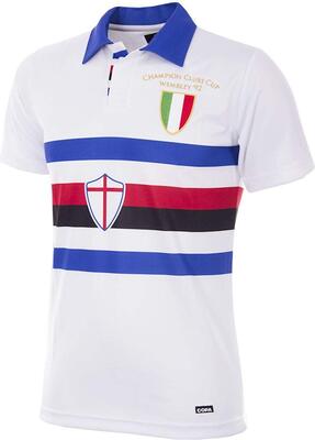 COPA Herren U. C. Sampdoria 1991-92 Away Retro Football Shirt T-Shirt mit Retro-Fußballkragen bei Amazon bestellen