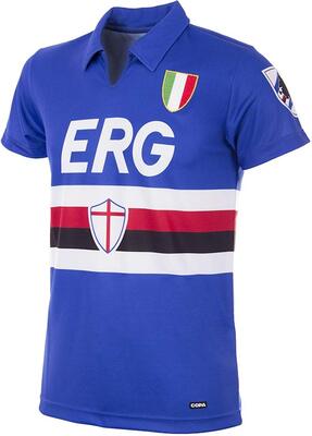 Copa Herren U. C. Sampdoria 1991-92 Retro Football Shirt T-Shirt mit Retro-Fußballkragen bei Amazon bestellen