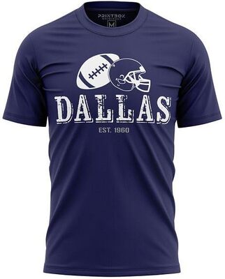 Dallas Fußballtrikot für Herren, 1960 Distressed Fans Gameday Apparel, klassisches T-Shirt mit Rundhalsausschnitt bei Amazon bestellen