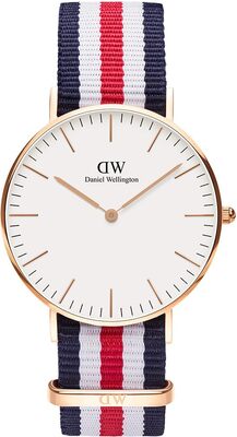 Daniel Wellington Classic Uhr Silver Fabric (Polyester) bei Amazon bestellen
