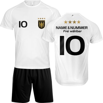 DE FANSHOP Kinder Personalisiertes Deutschland Trikot Set 1D bei Amazon bestellen