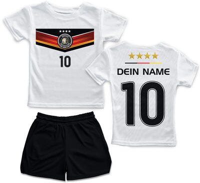DE FANSHOP Kinder Personalisiertes Deutschland Trikot Set 7D bei Amazon bestellen