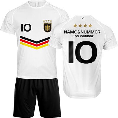 DE FANSHOP Kinder Personalisiertes Deutschland Trikot Set VD bei Amazon bestellen