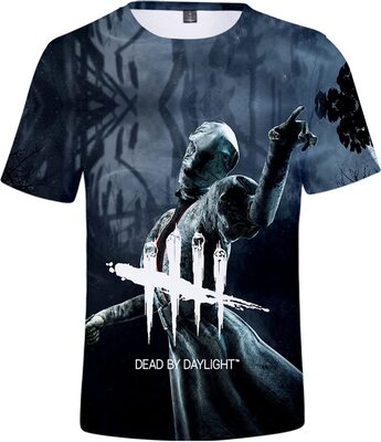 Dead by Daylight Merch T-Shirt Herren 3D Print Tshirts Sommer Kurzarm T-Shirt Mit Rundem Hals bei Amazon bestellen