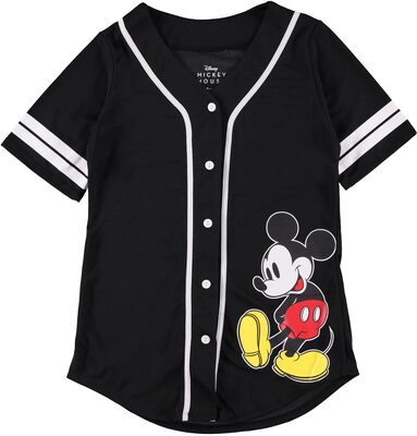 Alle Details zum Fußball-Trikot Disney Ladies Mickey Mouse Fashion Shirt - Ladies Classic Mickey Mouse Clothing Mickey Mouse Baseball Jersey Tee und ähnlichen Trikots