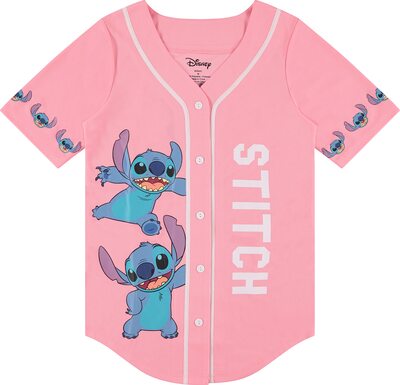 Alle Details zum Fußball-Trikot Disney Lilo and Stitch Damen-Shirt, klassisches Lilo und Stitch Baseballtrikot, Lilo und Stitch-Mesh-Jersey und ähnlichen Trikots