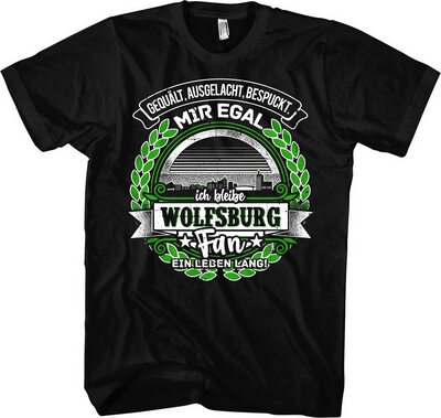 EIN Leben lang Wolfsburg Herren T-Shirt | Stadt - Wolfsburg Skyline - Fussball - Sport - Wolfsburg Shirt - Ultras bei Amazon bestellen