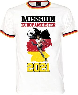 EM 2021 T-Shirt – zum Feiern der Fußball Europameisterschaft - Trikot mit Motiv für Herren und Damen in M,L,XL,2XL,3XL bei Amazon bestellen