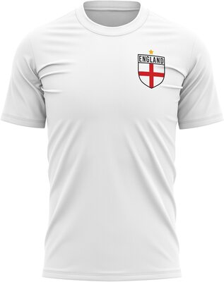 England Shirts für Herren – England Flagge Badge Retro T-Shirt – Fußball Land Europäische 2021 Fan Rot Weiß Löwe Tee Him – 2020 Englisch Turnier Fußball-Top bei Amazon bestellen