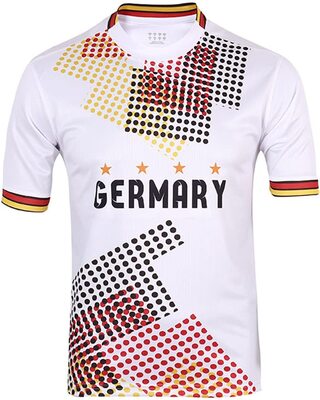 Alle Details zum Fußball-Trikot ENJMEIAO 2022 Fußball Weltmeisterschaft Fussballtrikot T-Shirt Kurzarm Fanshirt 32 Nationalmannschaften Trainingsshirt Argentinien 3 Sterne Atmungsaktiv Sport Shirt und ähnlichen Trikots