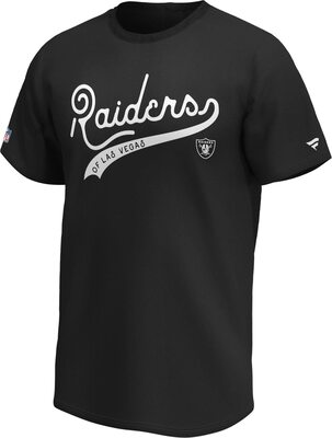 Fanatics Las Vegas Raiders Retro Script NFL T-Shirt Schwarz bei Amazon bestellen