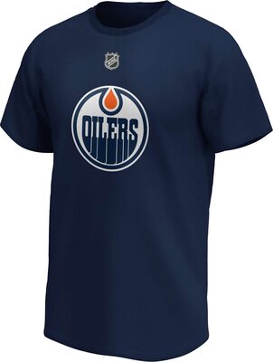 Fanatics Leon Draisaitl #29 Edmonton Oilers Iconic Player NHL T-Shirt Navy bei Amazon bestellen