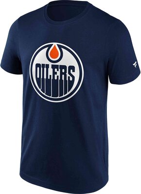 Fanatics - NHL Edmonton Oilers Primary Logo Graphic T-Shirt Farbe Blau bei Amazon bestellen