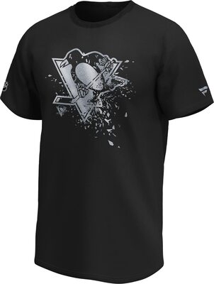 Fanatics NHL Logo Shatter T-Shirt Pittsburgh Penguins Black/Silver bei Amazon bestellen