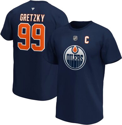 Fanatics Wayne Gretzky #99 Edmonton Oilers Alumni Player NHL T-Shirt Navy bei Amazon bestellen